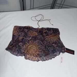 Romwe Celestial Mesh Camisole Cropped Top - Size 2XL Y2K Mystical